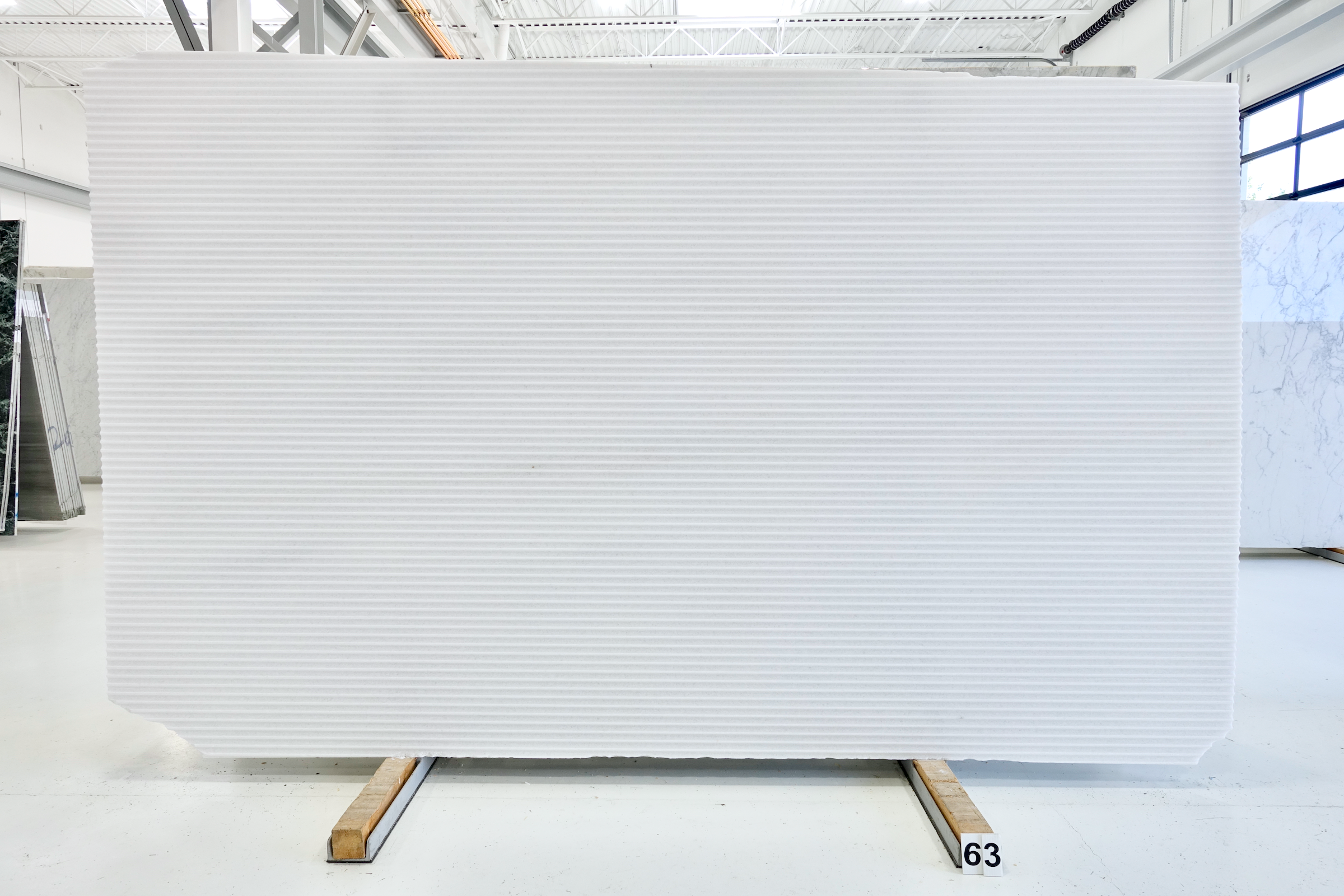 BIANCO NIEVE 2CM FLUTED MARBLE