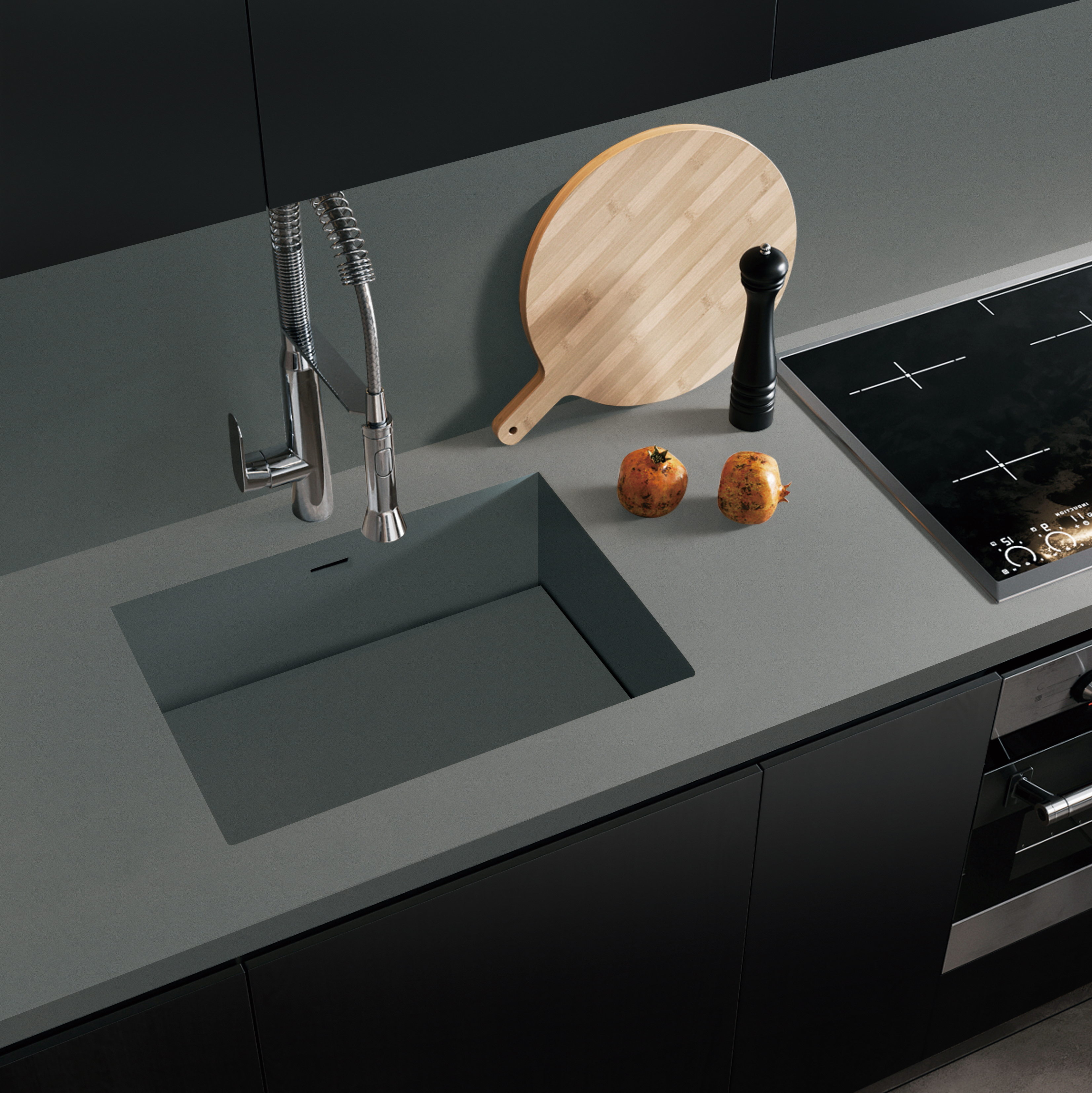 LIDO QUARTZ IRON GREY HONED LQ722